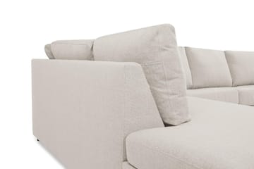 Crazy 5-sits Vänstervänd U-formad X-Large Soffa med Divan och Schäslong i Tyg - Beige - Möbler - Soffa - U-soffa