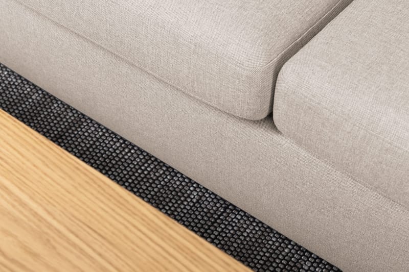 Crazy 5-sits Vänstervänd U-formad X-Large Soffa med Divan och Schäslong i Tyg - Beige - Möbler - Soffa - U-soffa