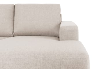 Crazy 5-sits Vänstervänd U-formad X-Large Soffa med Divan och Schäslong i Tyg - Beige - Möbler - Soffa - U-soffa