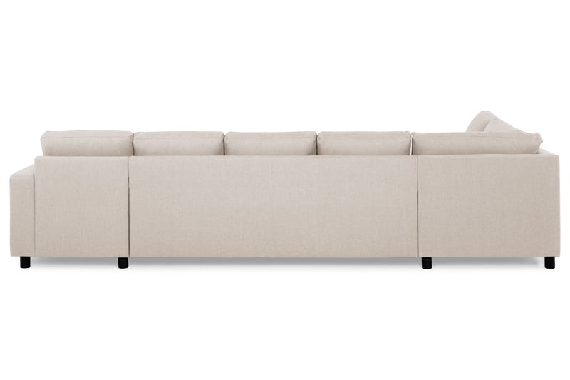 Crazy 5-sits Vänstervänd U-formad X-Large Soffa med Divan och Schäslong i Tyg - Beige - Möbler - Soffa - U-soffa