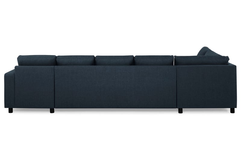 Crazy 5-sits Vänstervänd U-formad X-Large Soffa med Divan och Schäslong i Tyg - Blå - Möbler - Soffa - U-soffa