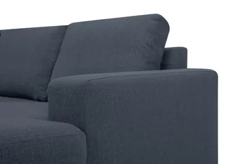Crazy 5-sits Vänstervänd U-formad X-Large Soffa med Divan och Schäslong i Tyg - Blå - Möbler - Soffa - U-soffa