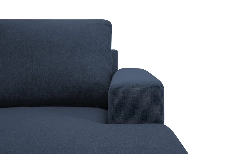 Crazy 5-sits Vänstervänd U-formad X-Large Soffa med Divan och Schäslong i Tyg - Blå - Möbler - Soffa - U-soffa