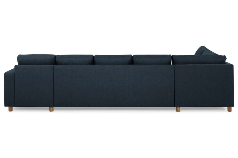 Crazy 5-sits Vänstervänd U-formad X-Large Soffa med Divan och Schäslong i Tyg - Blå - Möbler - Soffa - U-soffa