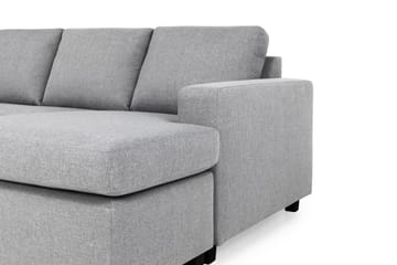 Crazy 5-sits Vänstervänd U-formad X-Large Soffa med Divan och Schäslong i Tyg - Grå - Möbler - Soffa - U-soffa