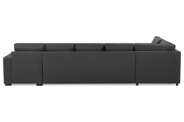 Crazy 5-sits Vänstervänd U-formad X-Large Soffa med Divan och Schäslong i Tyg - Mörkgrå - Möbler - Soffa - U-soffa