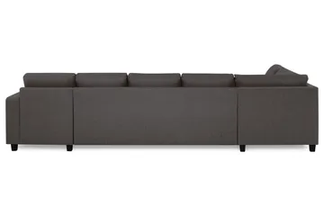 Crazy 5-sits Vänstervänd U-formad X-Large Soffa med Divan och Schäslong i Tyg - Mörkgrå - Möbler - Soffa - U-soffa