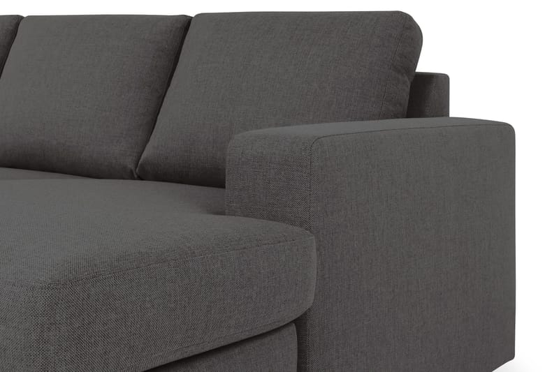 Crazy 5-sits Vänstervänd U-formad X-Large Soffa med Divan och Schäslong i Tyg - Mörkgrå - Möbler - Soffa - U-soffa