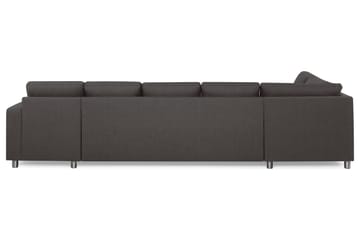 Crazy 5-sits Vänstervänd U-formad X-Large Soffa med Divan och Schäslong i Tyg - Mörkgrå - Möbler - Soffa - U-soffa