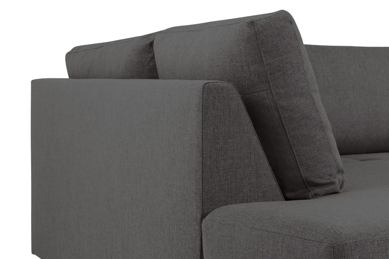 Crazy 5-sits Vänstervänd U-formad X-Large Soffa med Divan och Schäslong i Tyg - Mörkgrå - Möbler - Soffa - U-soffa
