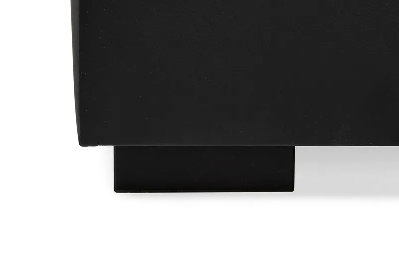 Crazy 6-sits Högervänd U-formad XX-Large Soffa med Divan och Schäslong i Konstläder - Svart - Möbler - Soffa - Skinnsoffa