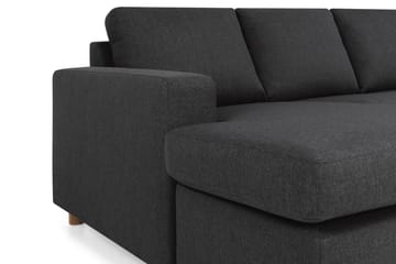 Crazy 6-sits Högervänd U-formad XX-Large Soffa med Divan och Schäslong i Tyg - Antracit - Möbler - Soffa - U-soffa