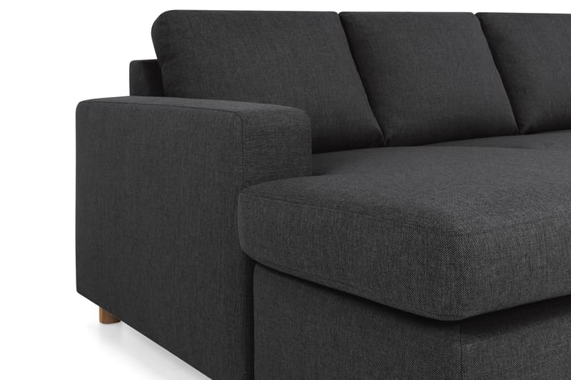Crazy 6-sits Högervänd U-formad XX-Large Soffa med Divan och Schäslong i Tyg - Antracit - Möbler - Soffa - U-soffa