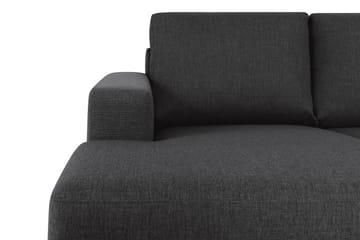 Crazy 6-sits Högervänd U-formad XX-Large Soffa med Divan och Schäslong i Tyg - Antracit - Möbler - Soffa - U-soffa
