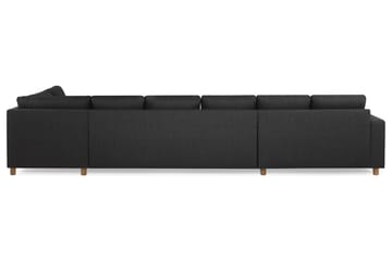 Crazy 6-sits Högervänd U-formad XX-Large Soffa med Divan och Schäslong i Tyg - Antracit - Möbler - Soffa - U-soffa