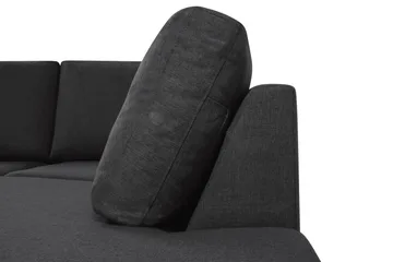 Crazy 6-sits Högervänd U-formad XX-Large Soffa med Divan och Schäslong i Tyg - Antracit - Möbler - Soffa - U-soffa