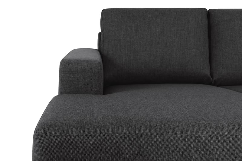 Crazy 6-sits Högervänd U-formad XX-Large Soffa med Divan och Schäslong i Tyg - Antracit - Möbler - Soffa - U-soffa