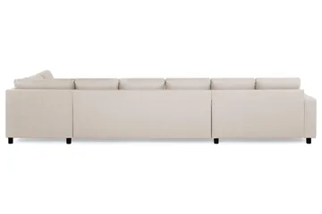 Crazy 6-sits Högervänd U-formad XX-Large Soffa med Divan och Schäslong i Tyg - Beige - Möbler - Soffa - U-soffa