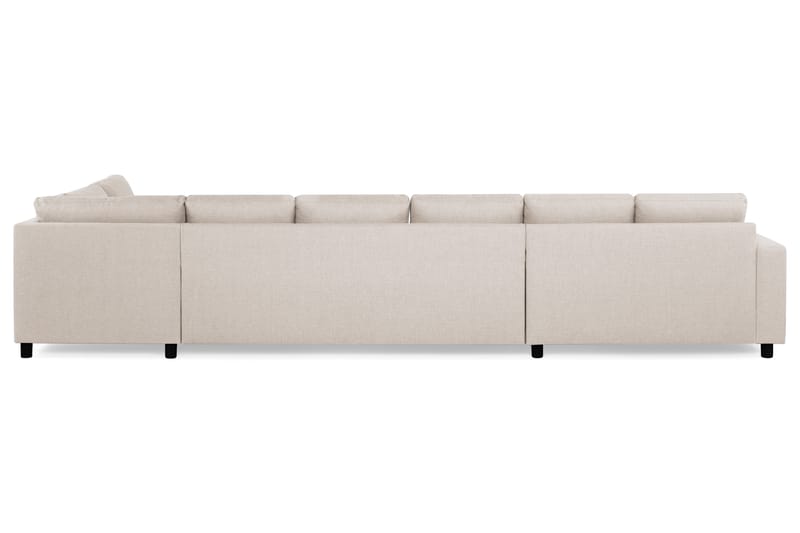 Crazy 6-sits Högervänd U-formad XX-Large Soffa med Divan och Schäslong i Tyg - Beige - Möbler - Soffa - U-soffa