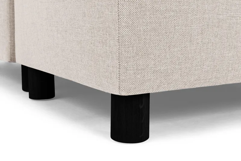 Crazy 6-sits Högervänd U-formad XX-Large Soffa med Divan och Schäslong i Tyg - Beige - Möbler - Soffa - U-soffa