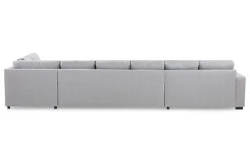 Crazy 6-sits Högervänd U-formad XX-Large Soffa med Divan och Schäslong i Tyg - Grå - Möbler - Soffa - U-soffa