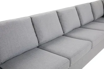 Crazy 6-sits Högervänd U-formad XX-Large Soffa med Divan och Schäslong i Tyg - Grå - Möbler - Soffa - U-soffa