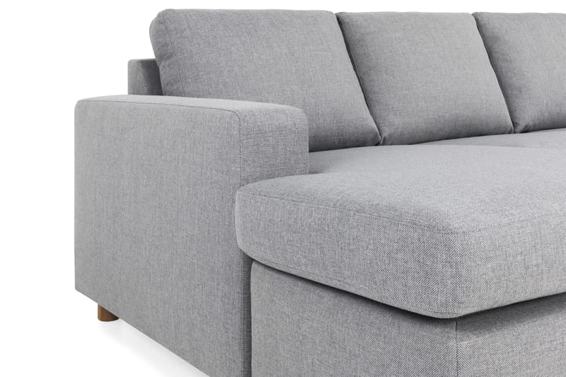 Crazy 6-sits Högervänd U-formad XX-Large Soffa med Divan och Schäslong i Tyg - Grå - Möbler - Soffa - U-soffa