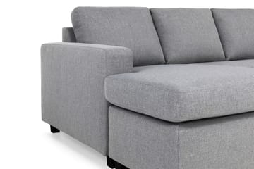 Crazy 6-sits Högervänd U-formad XX-Large Soffa med Divan och Schäslong i Tyg - Grå - Möbler - Soffa - U-soffa