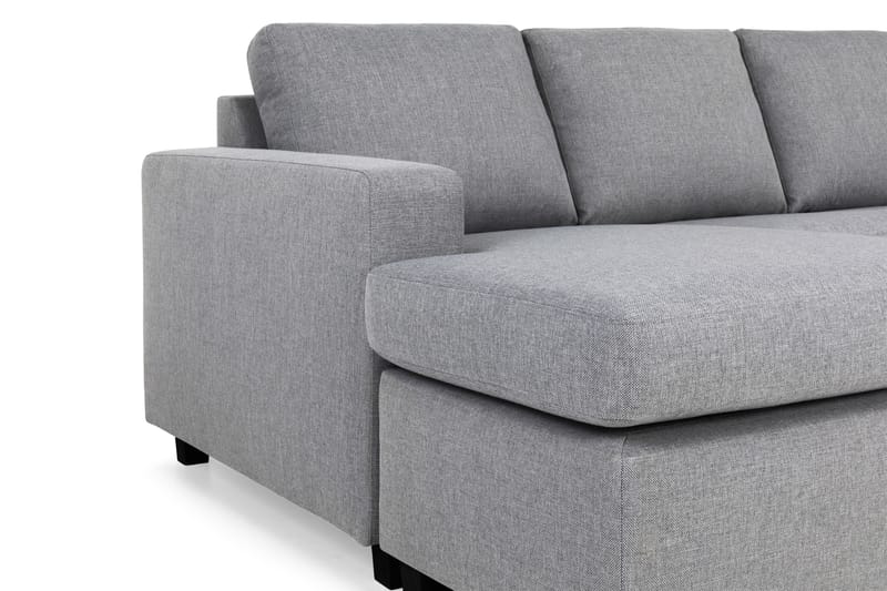 Crazy 6-sits Högervänd U-formad XX-Large Soffa med Divan och Schäslong i Tyg - Grå - Möbler - Soffa - U-soffa