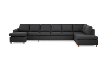 Crazy 6-sits Högervänd U-formad XX-Large Soffa med Divan och Schäslong i Tyg