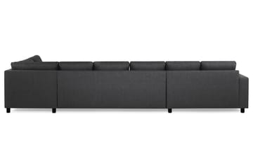 Crazy 6-sits Högervänd U-formad XX-Large Soffa med Divan och Schäslong i Tyg - Mörkgrå - Möbler - Soffa - U-soffa