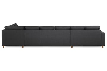 Crazy 6-sits Högervänd U-formad XX-Large Soffa med Divan och Schäslong i Tyg - Mörkgrå - Möbler - Soffa - U-soffa