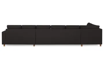 Crazy 6-sits Vänstervänd U-formad XX-Large Soffa med Divan och Schäslong i Tyg - Antracit - Möbler - Soffa - U-soffa