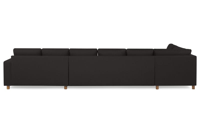Crazy 6-sits Vänstervänd U-formad XX-Large Soffa med Divan och Schäslong i Tyg - Antracit - Möbler - Soffa - U-soffa