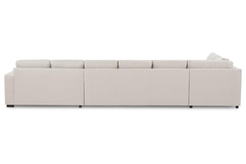 Crazy 6-sits Vänstervänd U-formad XX-Large Soffa med Divan och Schäslong i Tyg - Beige - Möbler - Soffa - U-soffa