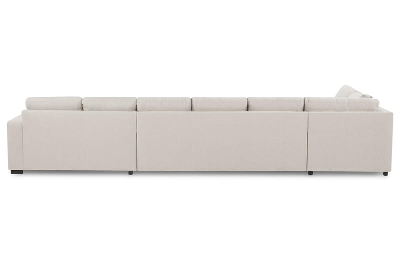 Crazy 6-sits Vänstervänd U-formad XX-Large Soffa med Divan och Schäslong i Tyg - Beige - Möbler - Soffa - U-soffa