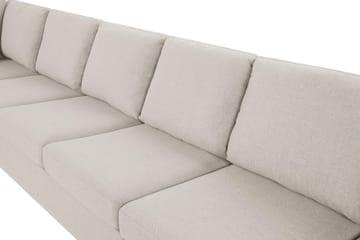 Crazy 6-sits Vänstervänd U-formad XX-Large Soffa med Divan och Schäslong i Tyg - Beige - Möbler - Soffa - U-soffa