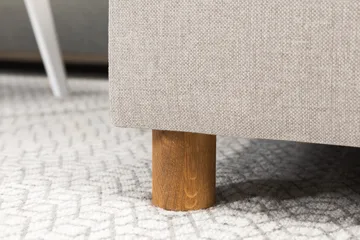 Crazy 6-sits Vänstervänd U-formad XX-Large Soffa med Divan och Schäslong i Tyg - Beige - Möbler - Soffa - U-soffa