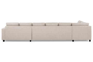 Crazy 6-sits Vänstervänd U-formad XX-Large Soffa med Divan och Schäslong i Tyg - Beige - Möbler - Soffa - U-soffa