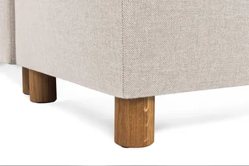 Crazy 6-sits Vänstervänd U-formad XX-Large Soffa med Divan och Schäslong i Tyg - Beige - Möbler - Soffa - U-soffa