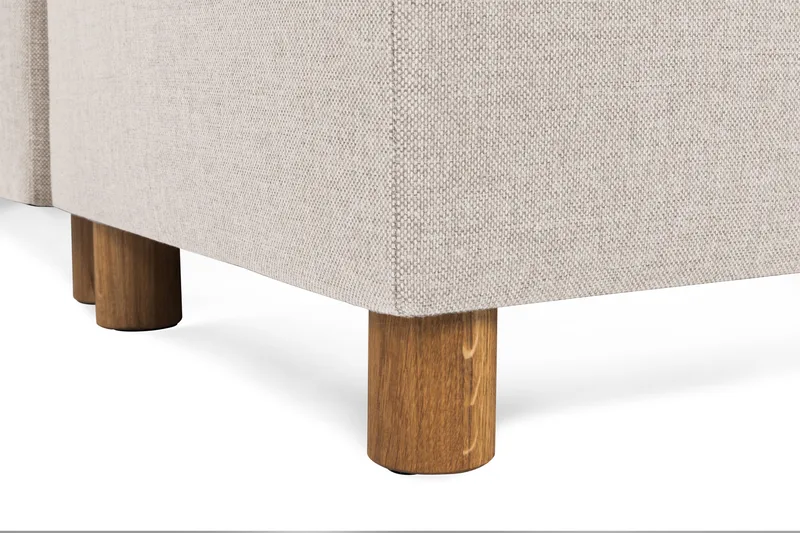 Crazy 6-sits Vänstervänd U-formad XX-Large Soffa med Divan och Schäslong i Tyg - Beige - Möbler - Soffa - U-soffa