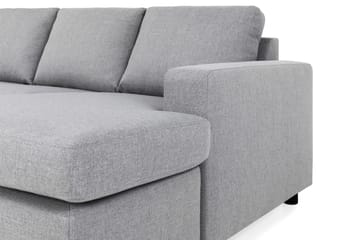 Crazy 6-sits Vänstervänd U-formad XX-Large Soffa med Divan och Schäslong i Tyg - Grå - Möbler - Soffa - U-soffa