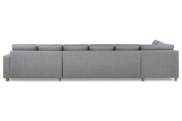 Crazy 6-sits Vänstervänd U-formad XX-Large Soffa med Divan och Schäslong i Tyg - Grå - Möbler - Soffa - U-soffa