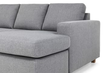 Crazy 6-sits Vänstervänd U-formad XX-Large Soffa med Divan och Schäslong i Tyg - Grå - Möbler - Soffa - U-soffa