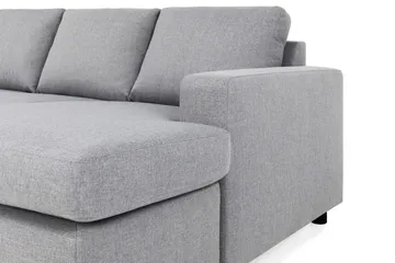 Crazy 6-sits Vänstervänd U-formad XX-Large Soffa med Divan och Schäslong i Tyg - Grå - Möbler - Soffa - U-soffa