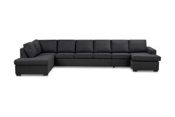 Crazy 6-sits Vänstervänd U-formad XX-Large Soffa med Divan och Schäslong i Tyg