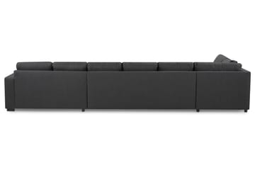 Crazy 6-sits Vänstervänd U-formad XX-Large Soffa med Divan och Schäslong i Tyg - Mörkgrå - Möbler - Soffa - U-soffa