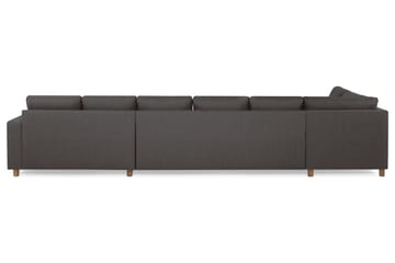 Crazy 6-sits Vänstervänd U-formad XX-Large Soffa med Divan och Schäslong i Tyg - Mörkgrå - Möbler - Soffa - U-soffa