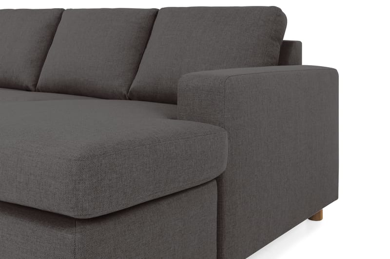 Crazy 6-sits Vänstervänd U-formad XX-Large Soffa med Divan och Schäslong i Tyg - Mörkgrå - Möbler - Soffa - U-soffa