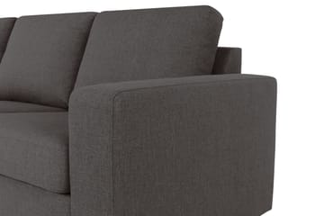 Crazy 6-sits Vänstervänd U-formad XX-Large Soffa med Divan och Schäslong i Tyg - Mörkgrå - Möbler - Soffa - U-soffa